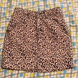 Hollister animal print skirt